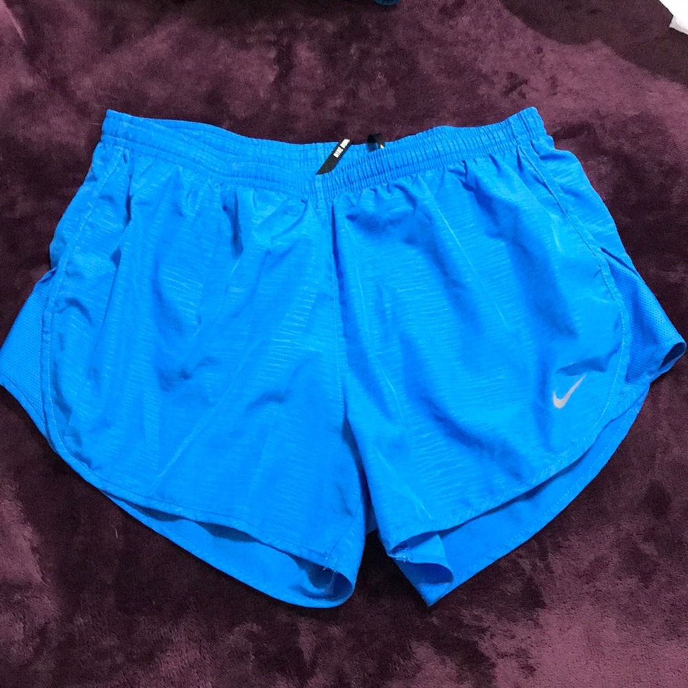blue nike athletic shorts